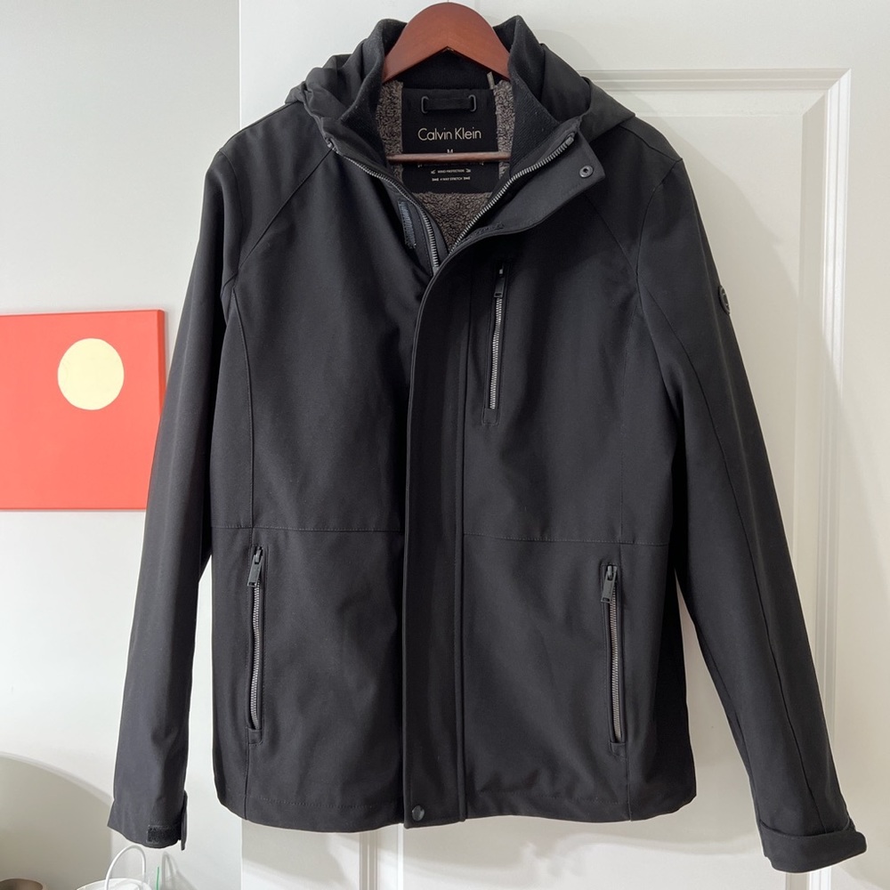 Mens Black Calvin Klein jacket